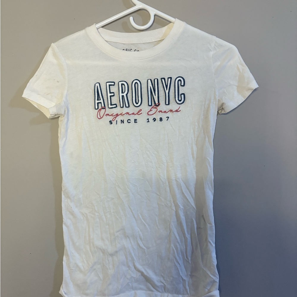 AeroNYC White Graphic Tee
